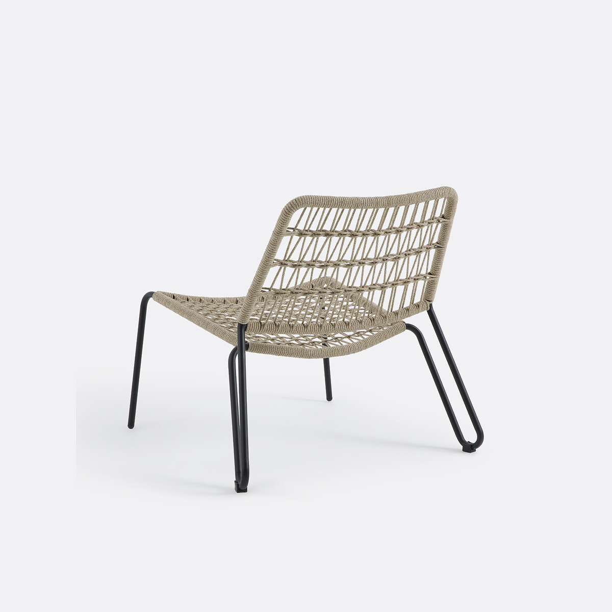 Fauteuil bas de jardin en corde tressée, MASIX naturel, LA REDOUTE INTERIEURS