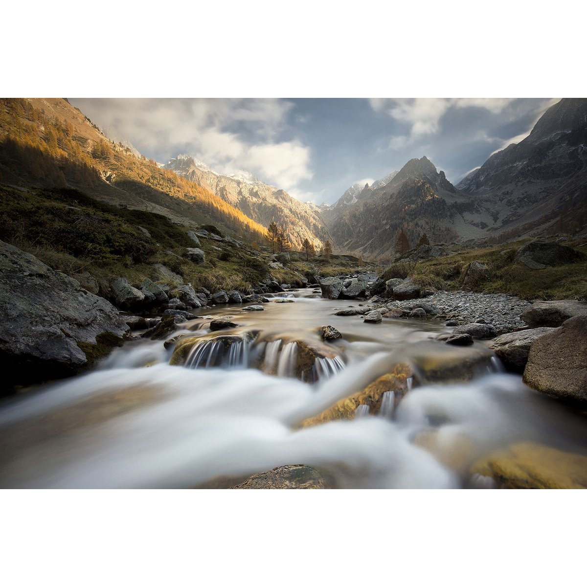 Tableau Rivière des Alpes tableau alu dibond, HEXOA