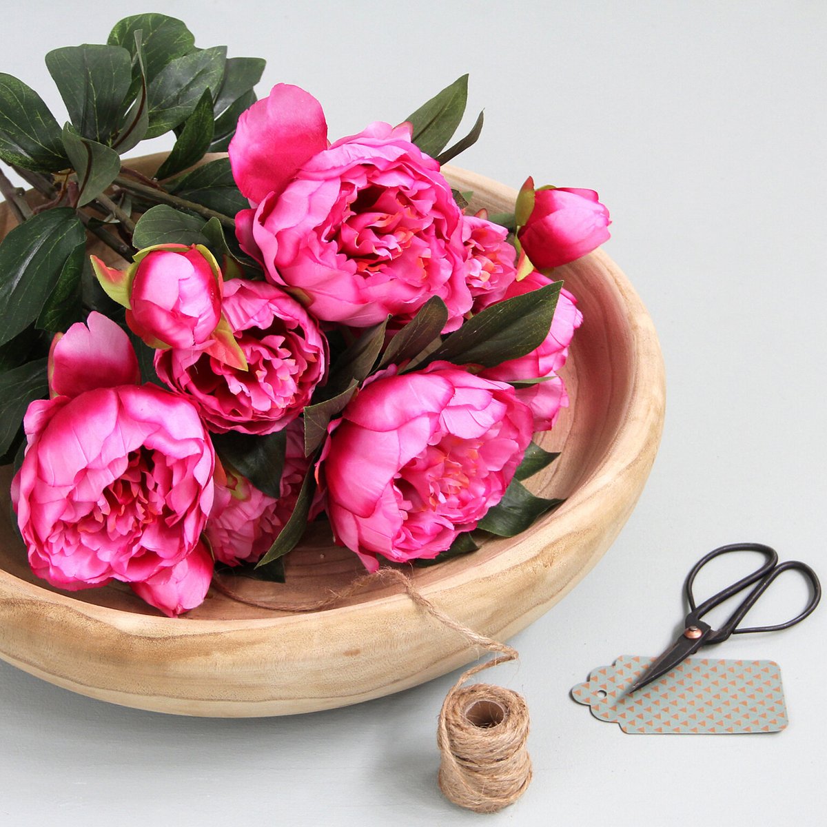 Bouquet de fleurs PEONY rose foncé, MICA DECORATIONS