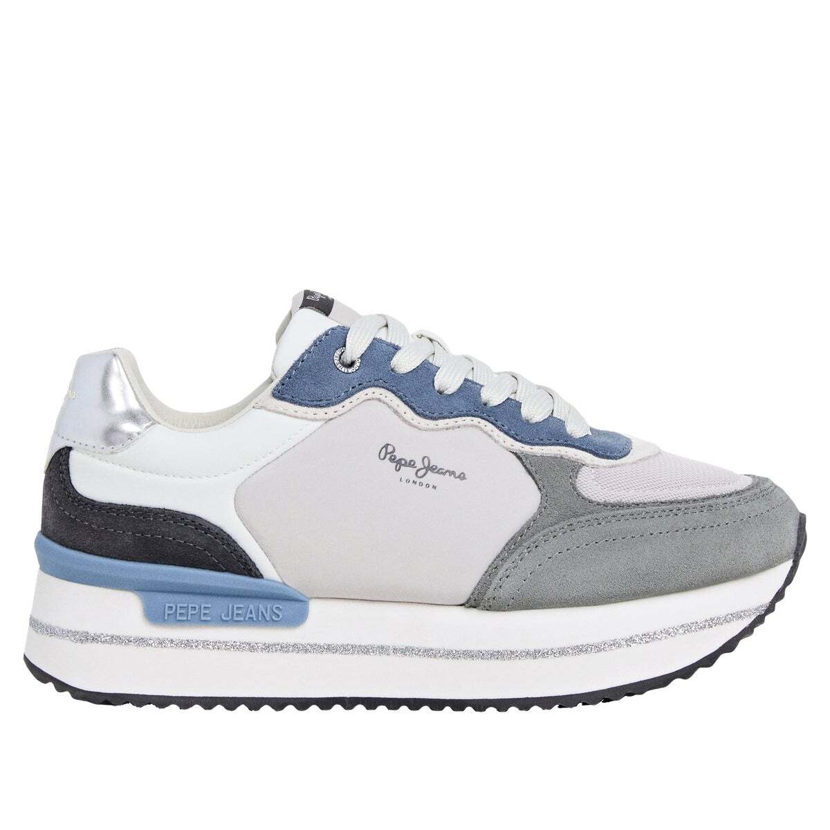 Lucky - Baskets Combinées bleu quai, PEPE JEANS