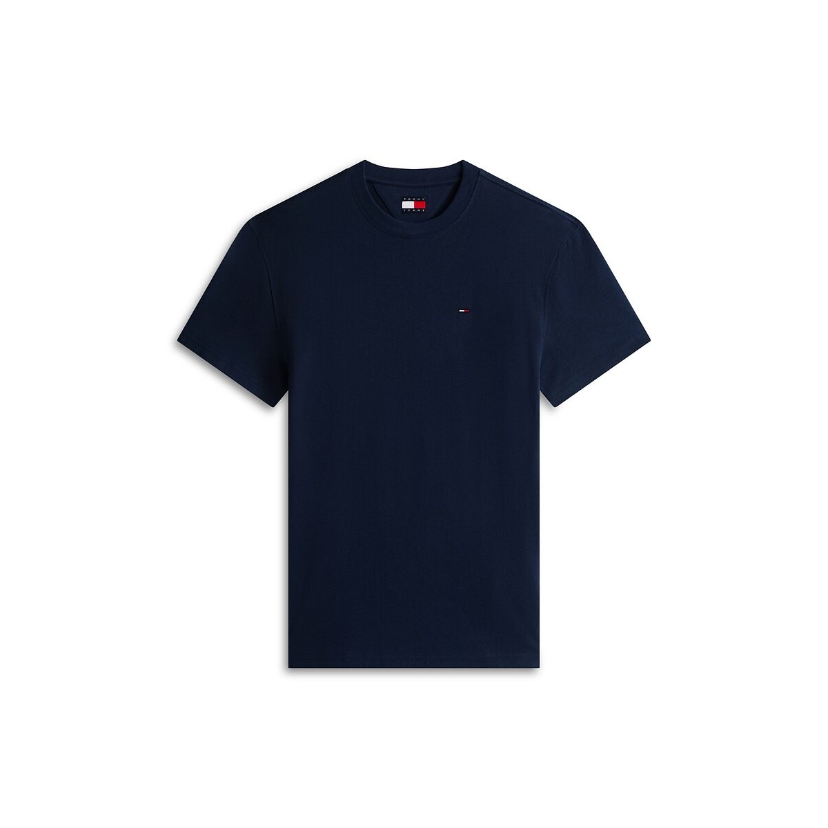 Flag Logo Short Sleeve T-Shirt navy blue, TOMMY JEANS