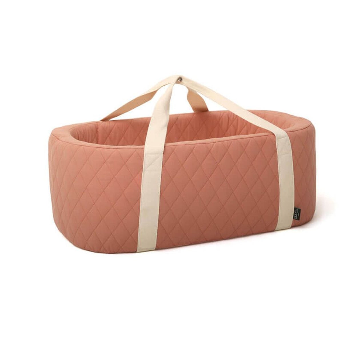Couffin bébé matelassé KUKO bois de rose, CHARLIE CRANE