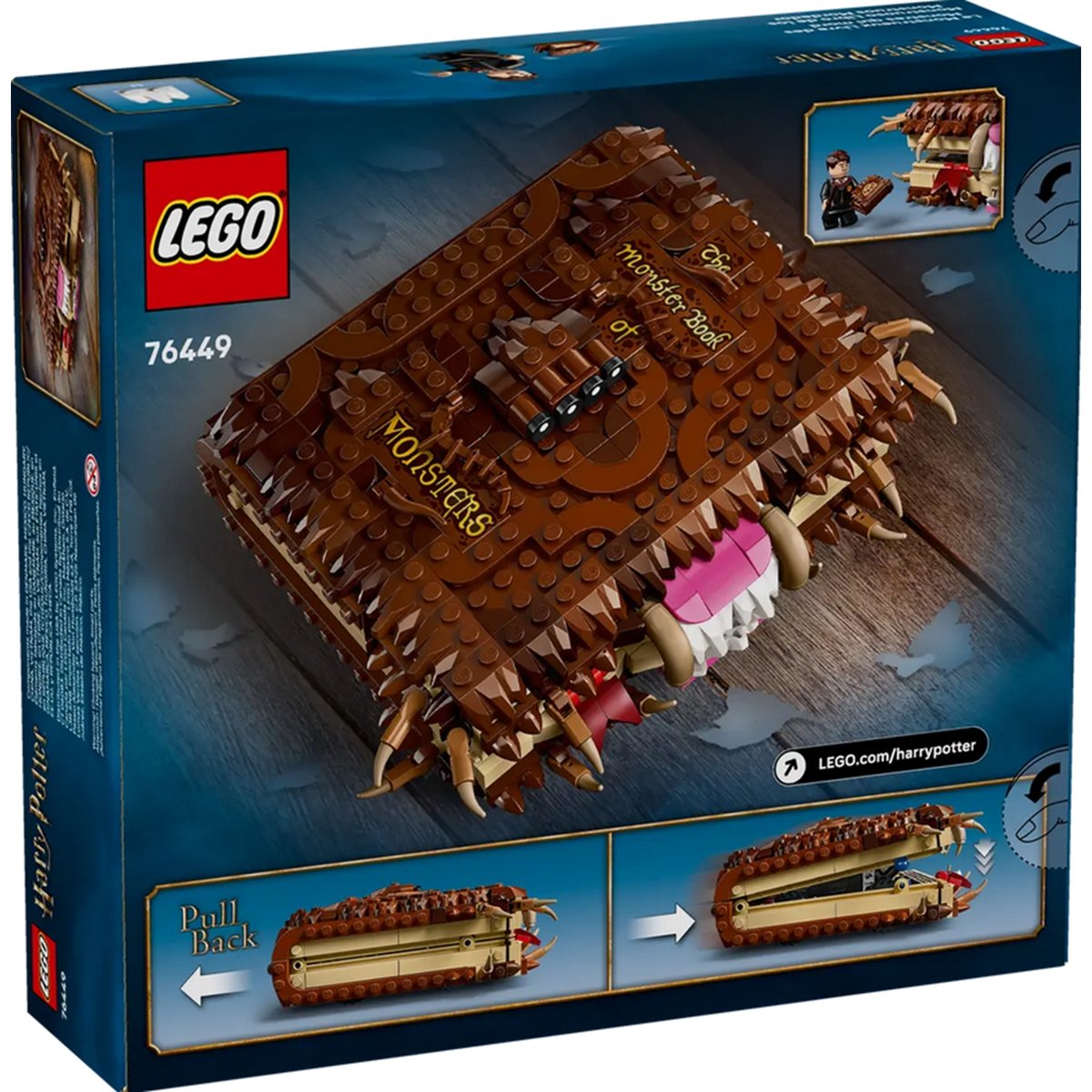 LEGO Harry Potter : Le Monstrueux Livre des Monstres (76449) - Set de Construction Magique marron, LEGO