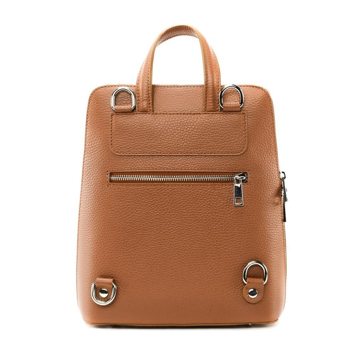 Sac à dos en cuir italien HAILEY camel, OH MY BAG