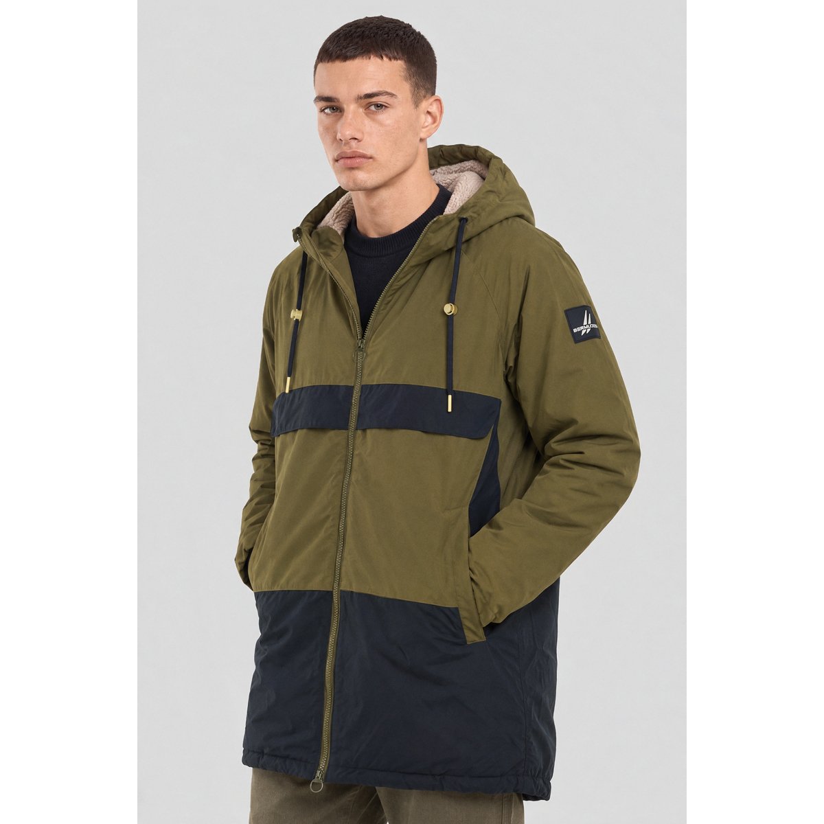 Parka imperméable HUZAK kaki/nay, BERMUDES