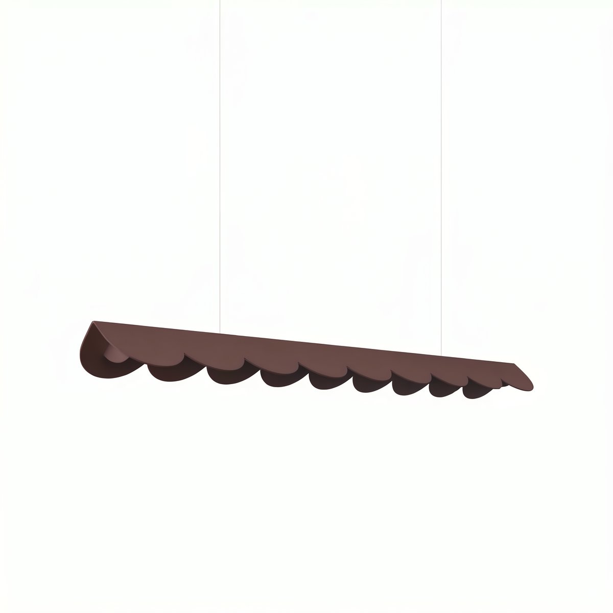 Suspension Aluminium Marron LED 1 Biscuit marron, EDEN