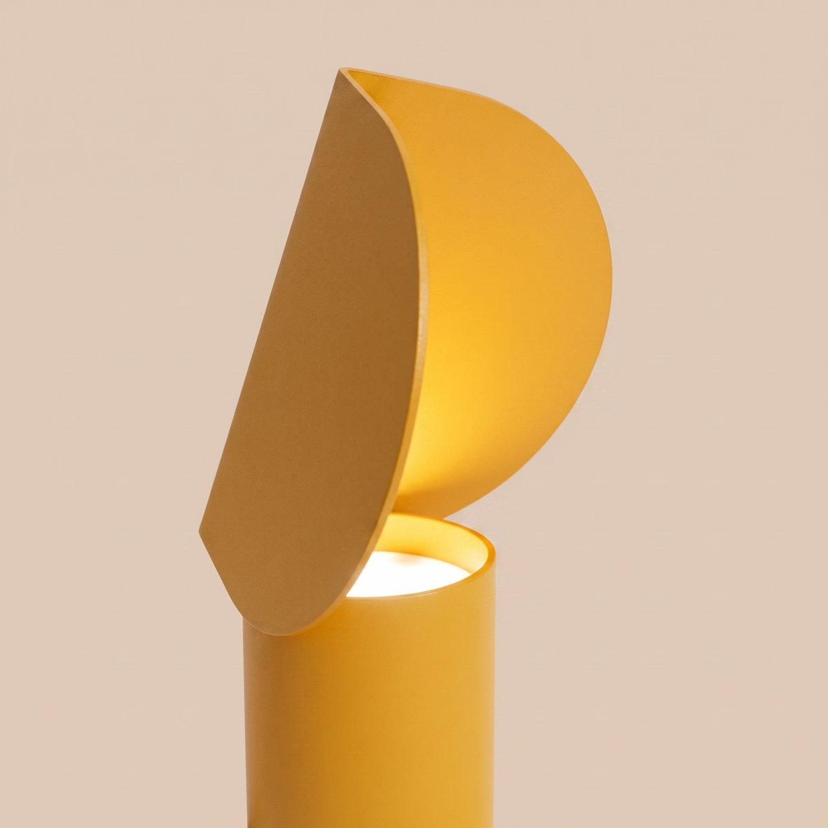 Lampe de bureau Aluminium Jaune LED 1 Biscuit jaune, EDEN