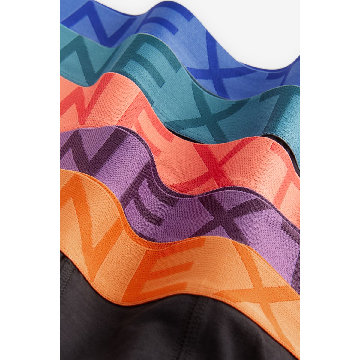 Boxer, lot de 5 ceinture noire de couleur vive, NEXT