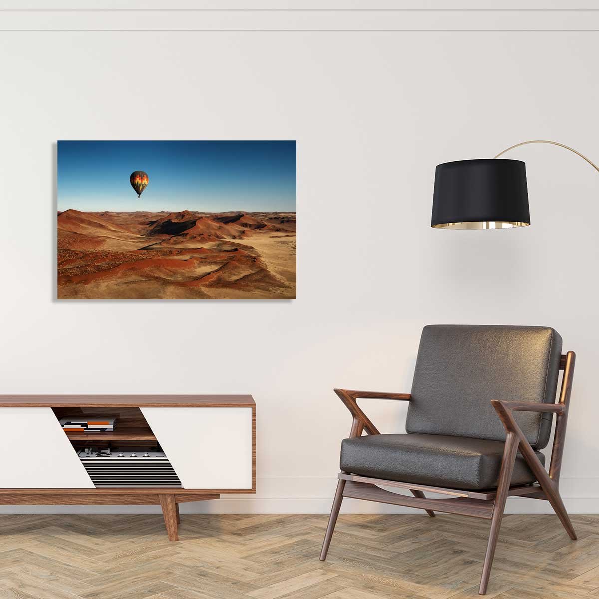 Tableau Vol au dessus du desert tableau alu dibond, HEXOA
