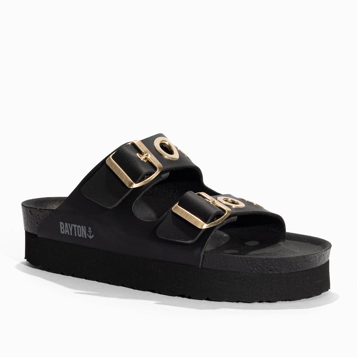 Sandales Vegan JACKIE noir, BAYTON