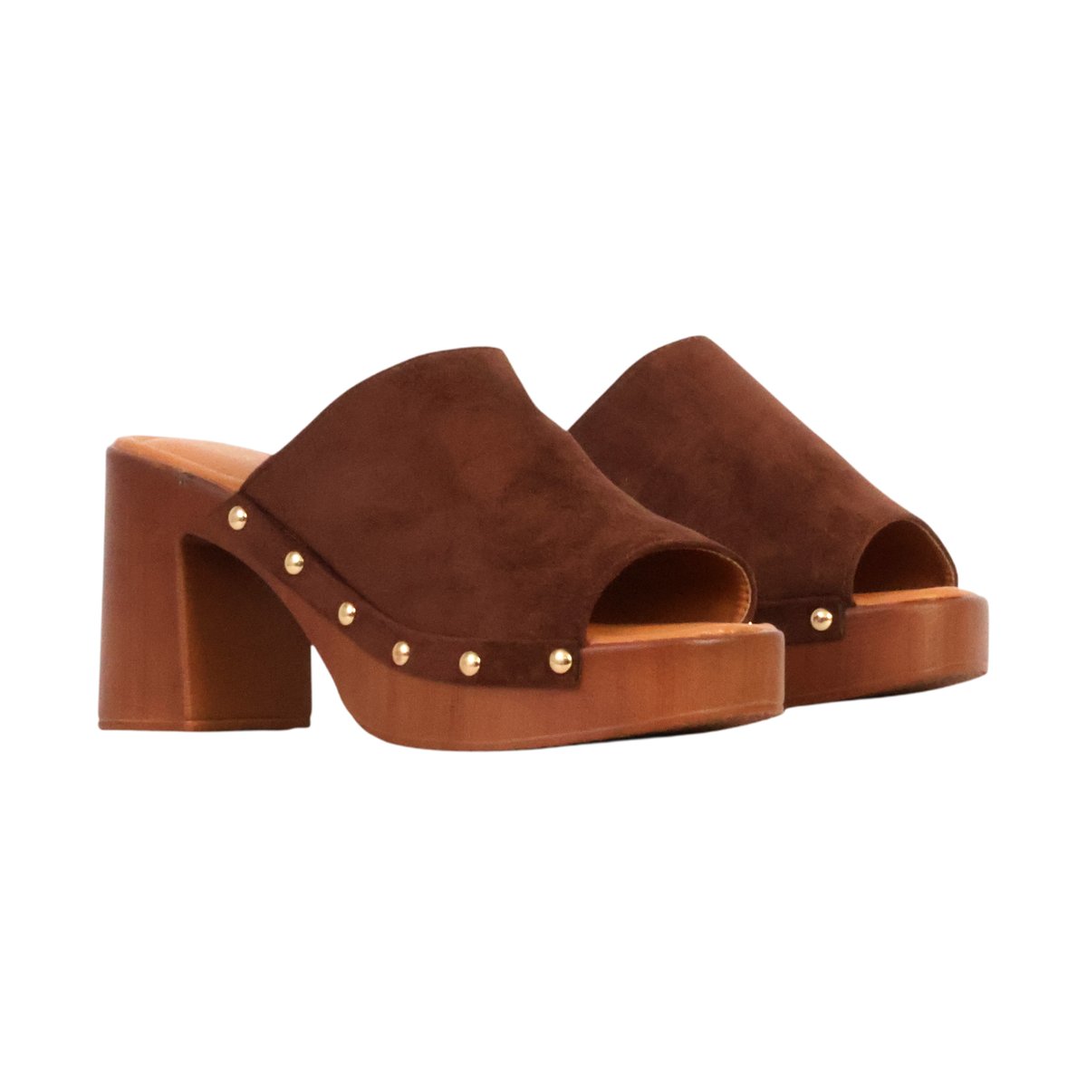 Sandales Talon à Enfiler marron, ENZA NUCCI