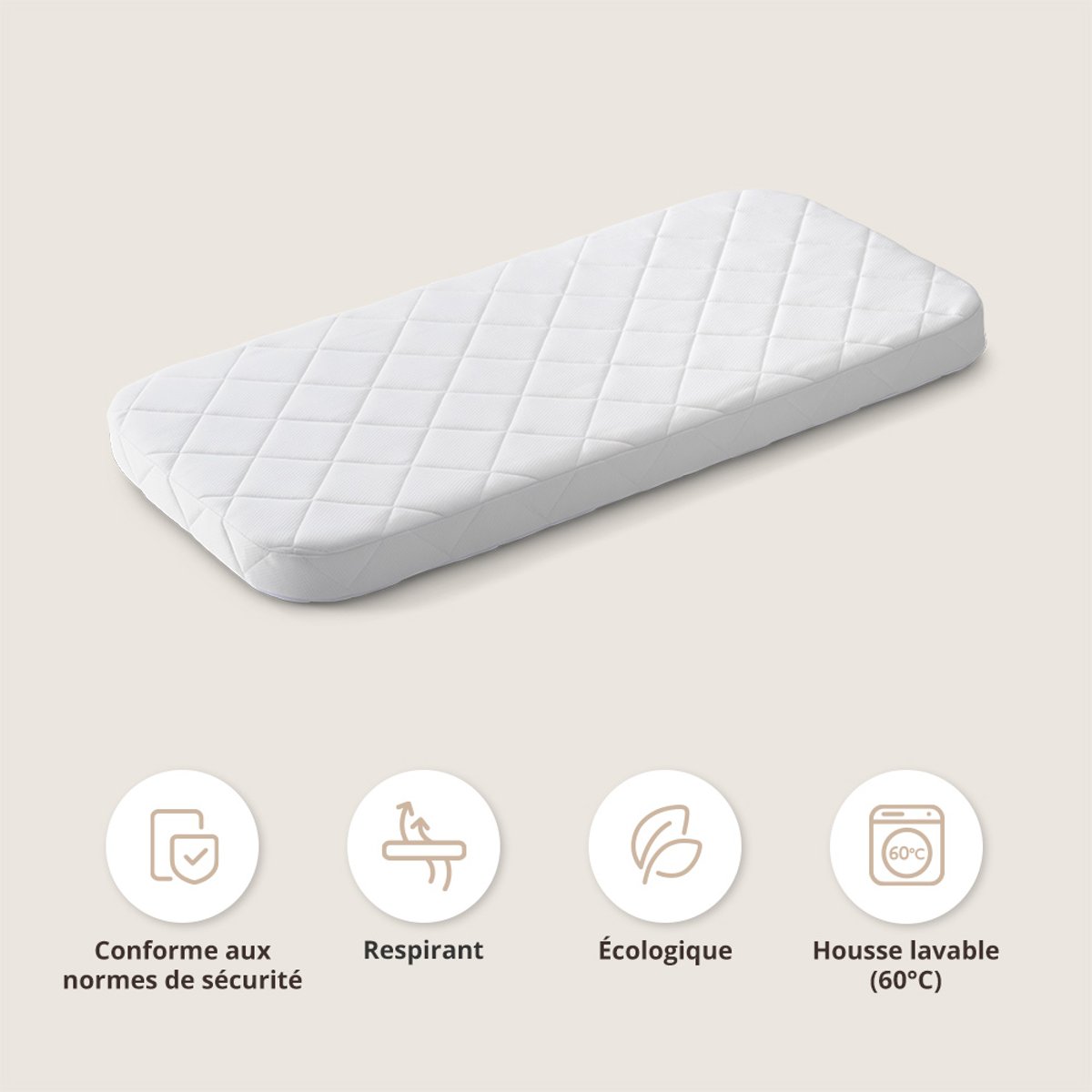 Matelas premium NOVA blanc, PETITE AMELIE