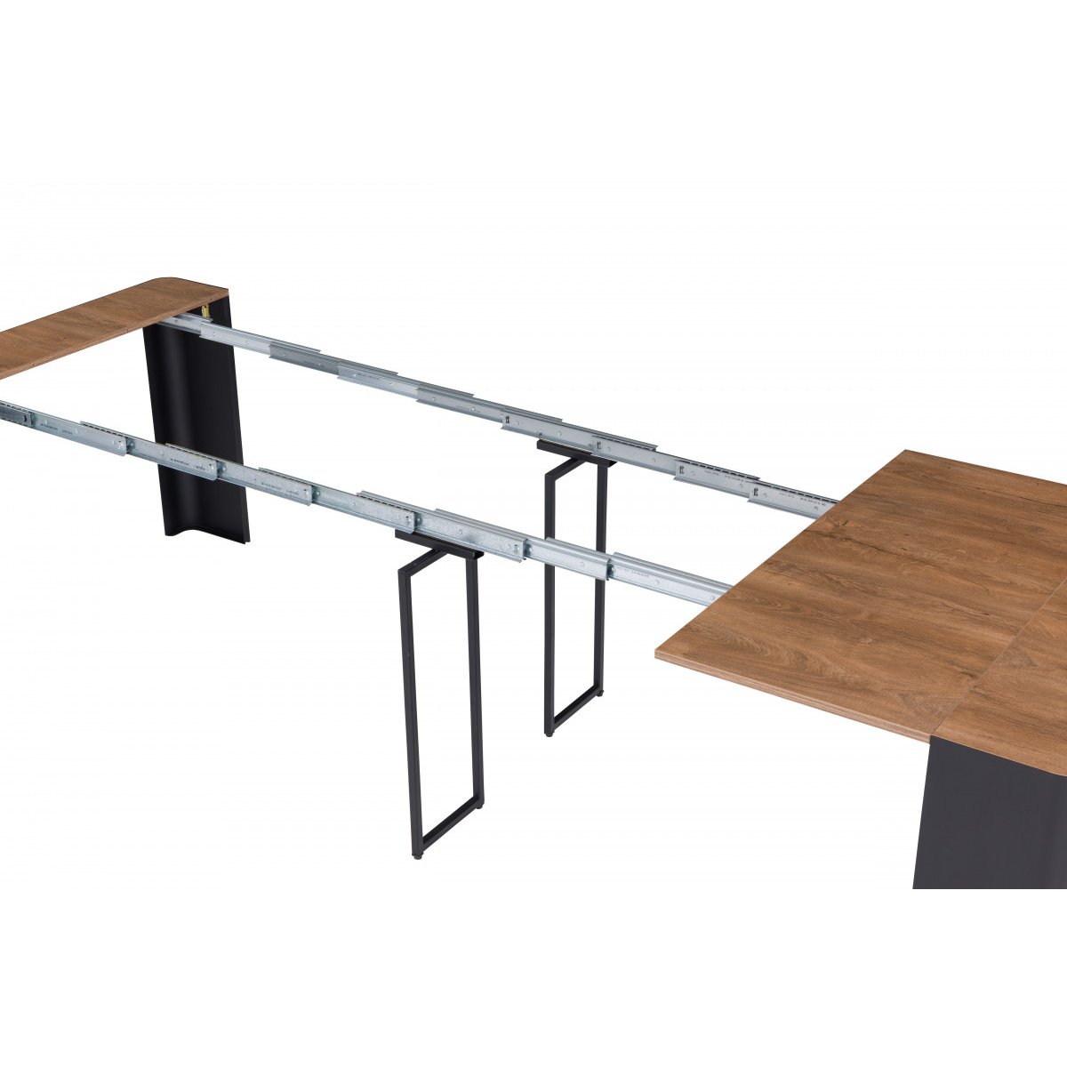 Console  cm panneaux de particules, ALBANE noir, BOBOCHIC