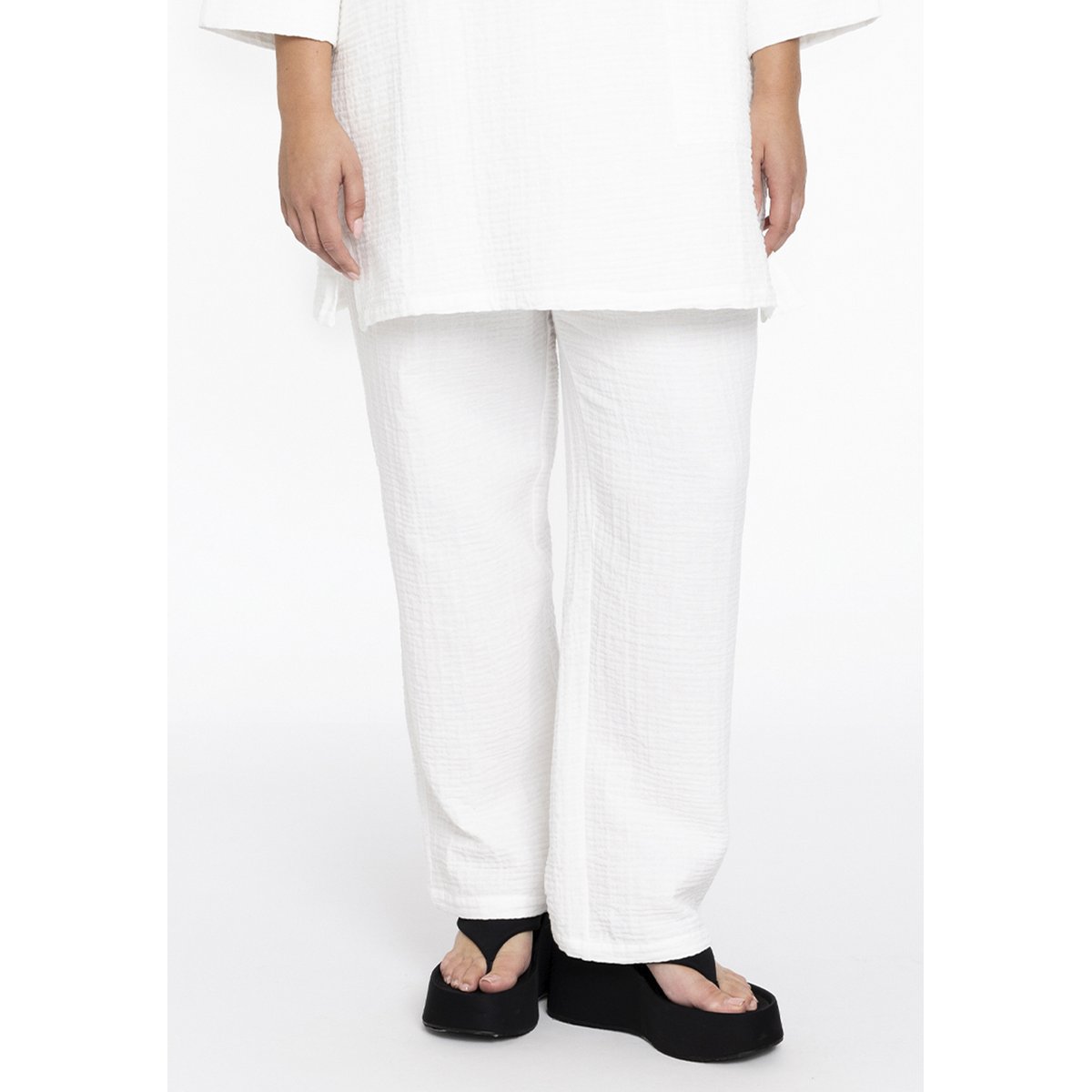 Pantalon imprimé / imprimée blanc, YOEK