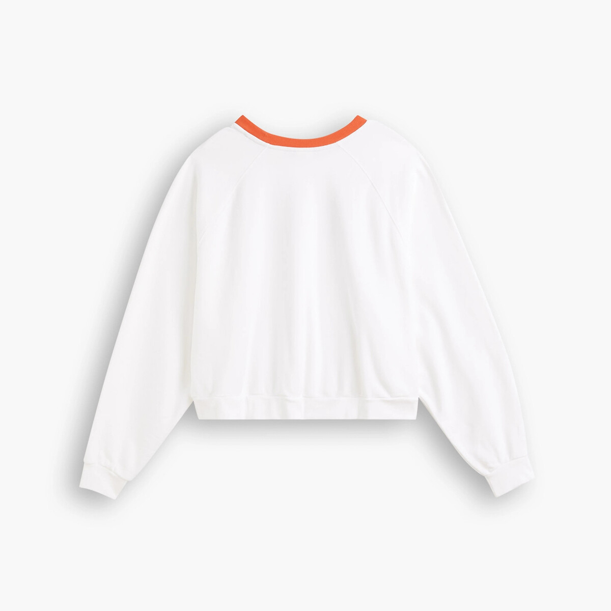 Felpa crop, logo davanti bianco/rosso, LEVI’S PLUS