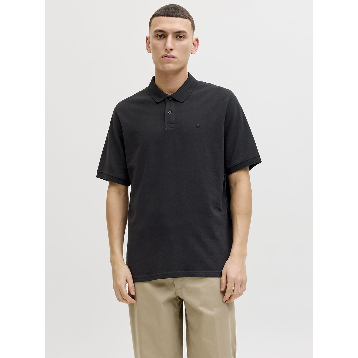 Pack of 3 Short Sleeve Polo Shirts white+navy+black, JACK & JONES