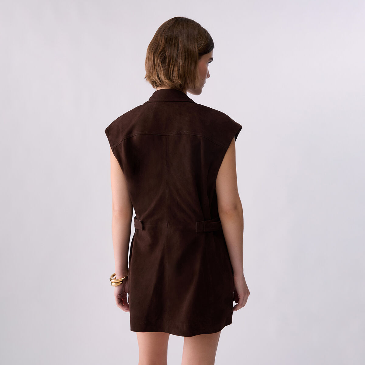 Gilet en daim cacao, LIU JO