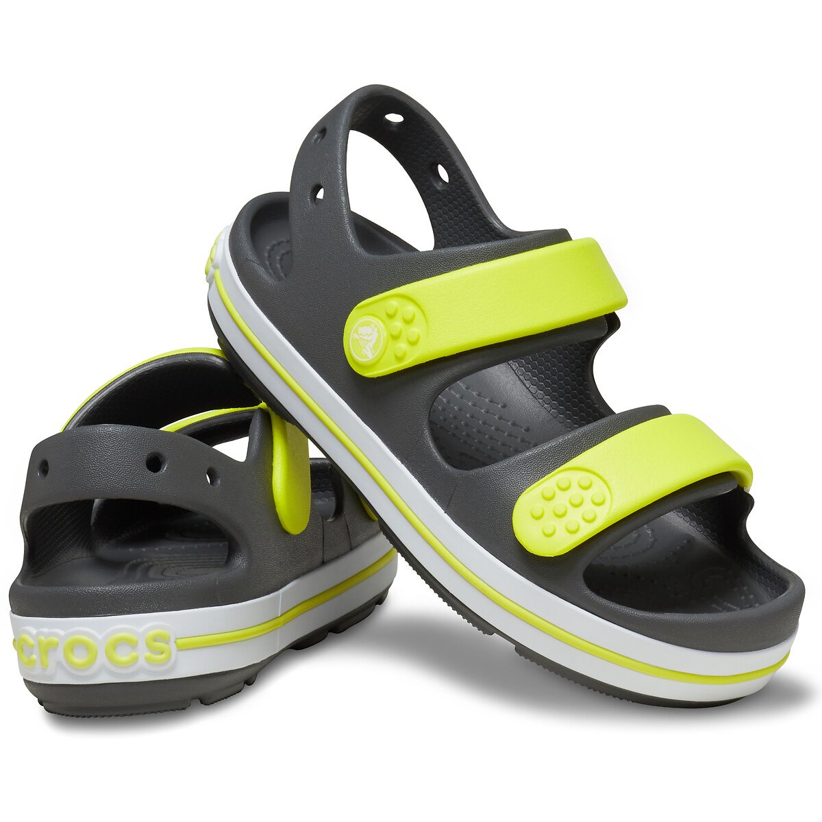 Sandales Crocband cruiser K gris/vert, CROCS