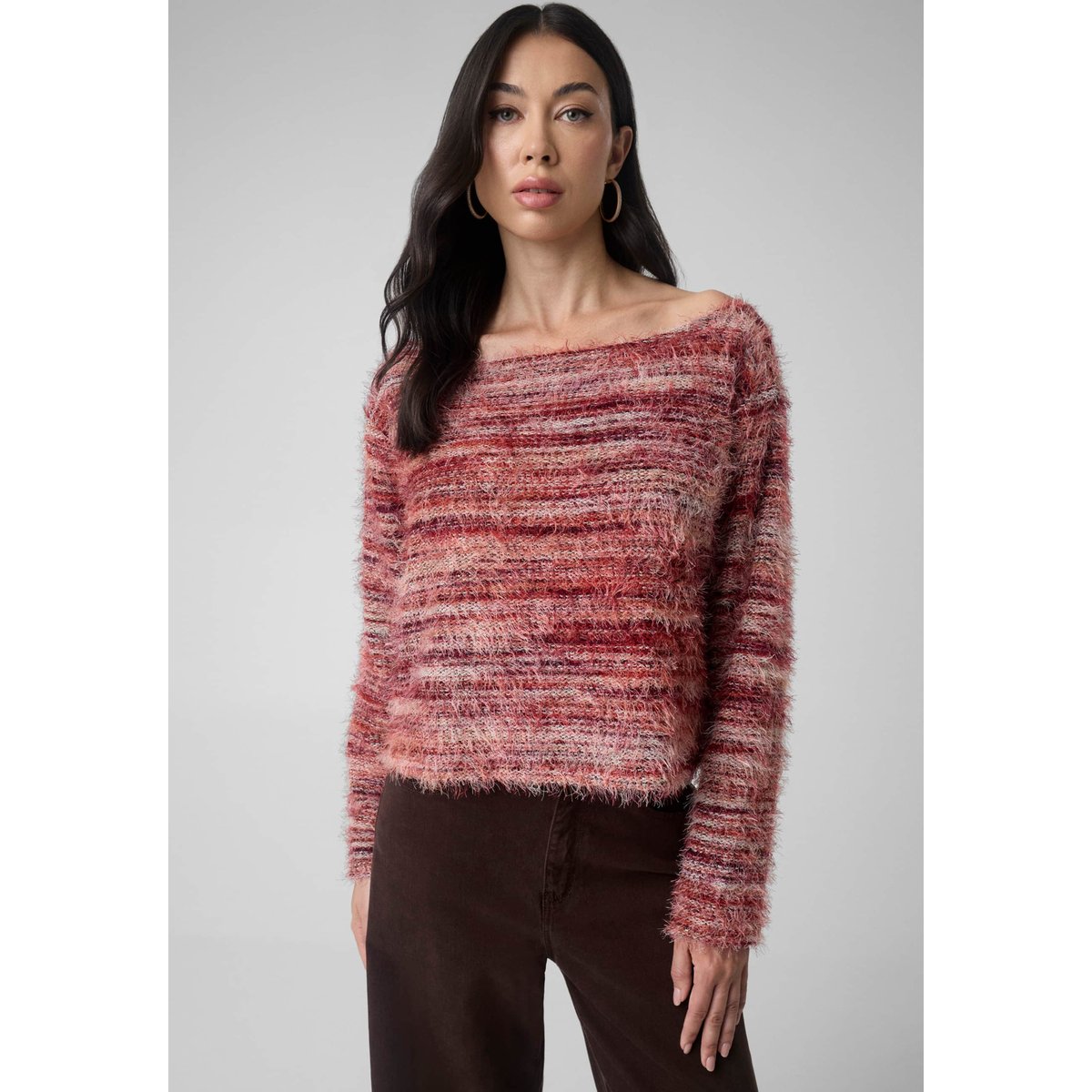 Pull À Rayures rouge, GUESS