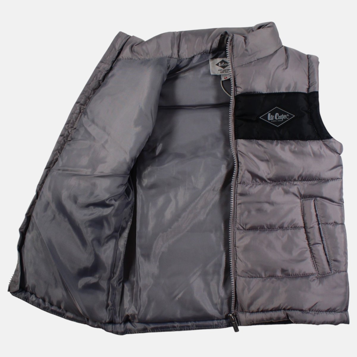 Doudoune sans manches zippée col montant ALTITUDE gris, LEE COOPER