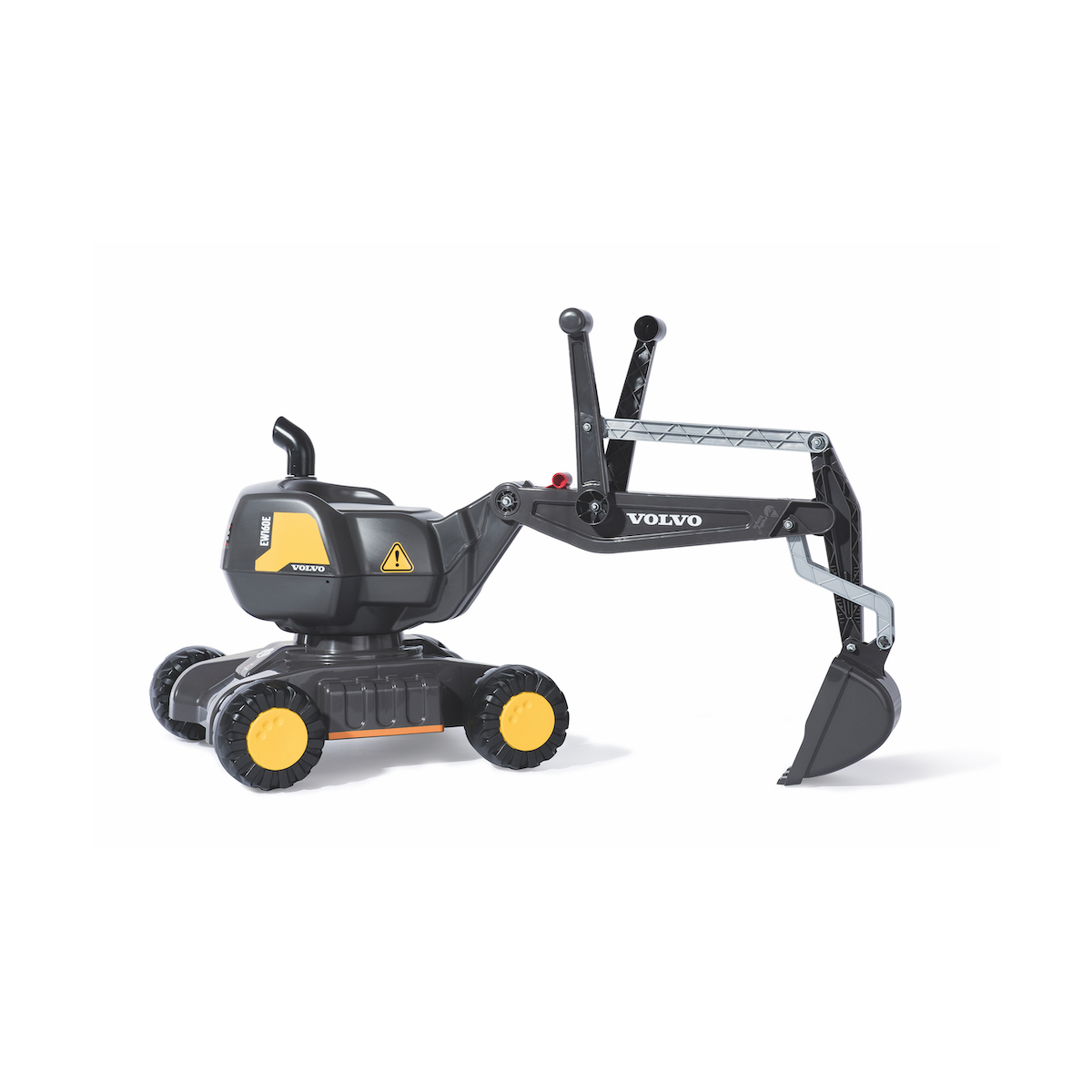 Pelleteuse rollyDigger Volvo EW160 noir et jaune, ROLLY TOYS