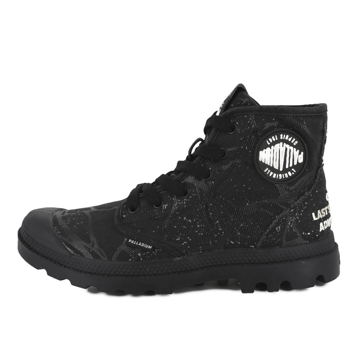 Baskets montantes en coton PAMPA HI TUNNELS noir-black, PALLADIUM