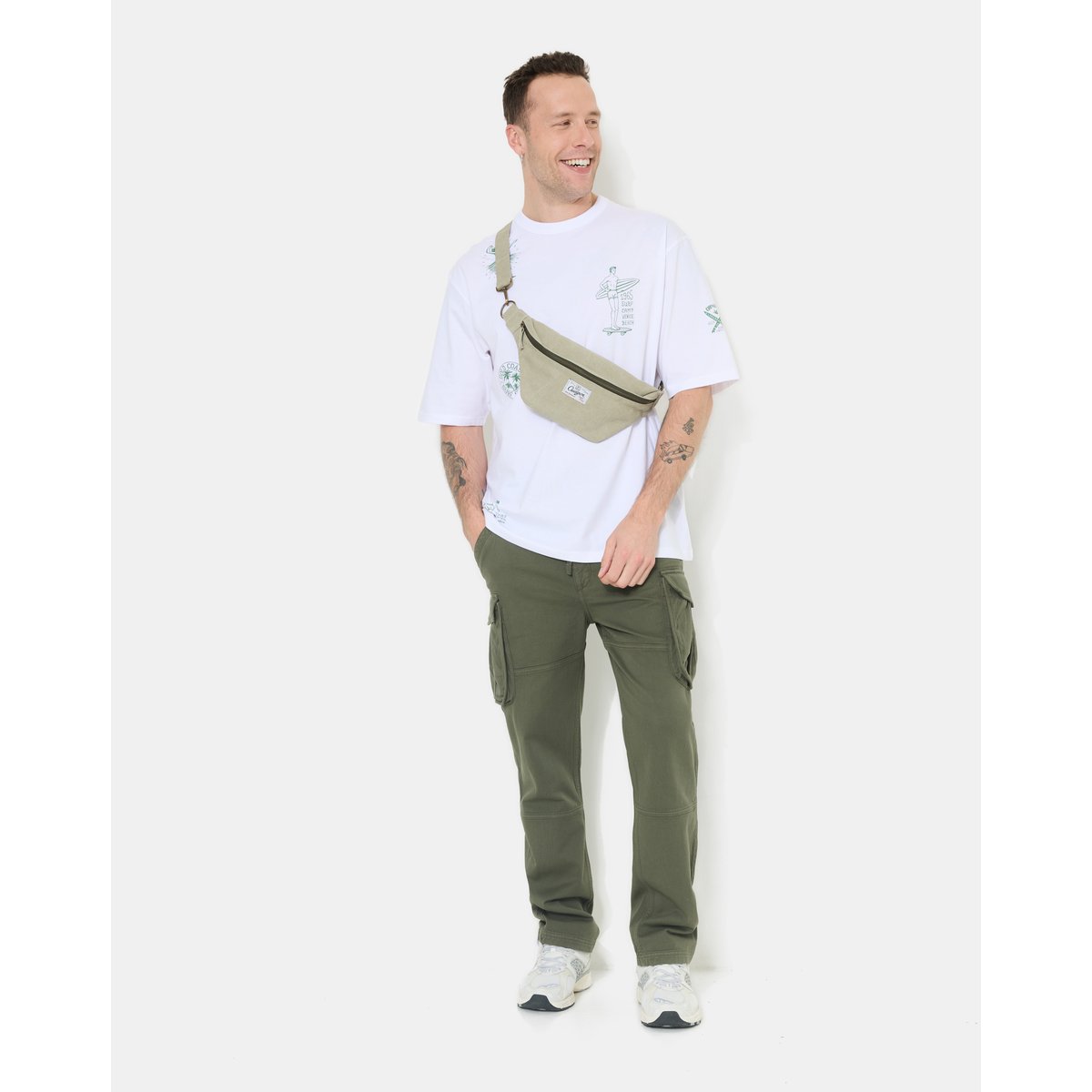 T-Shirt graphique DANCING blanc, CHEVIGNON