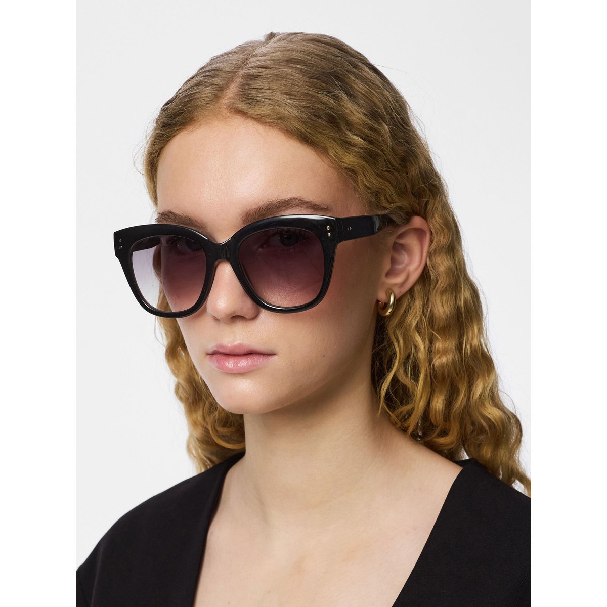 Lunettes De Soleil noir - black, PIECES