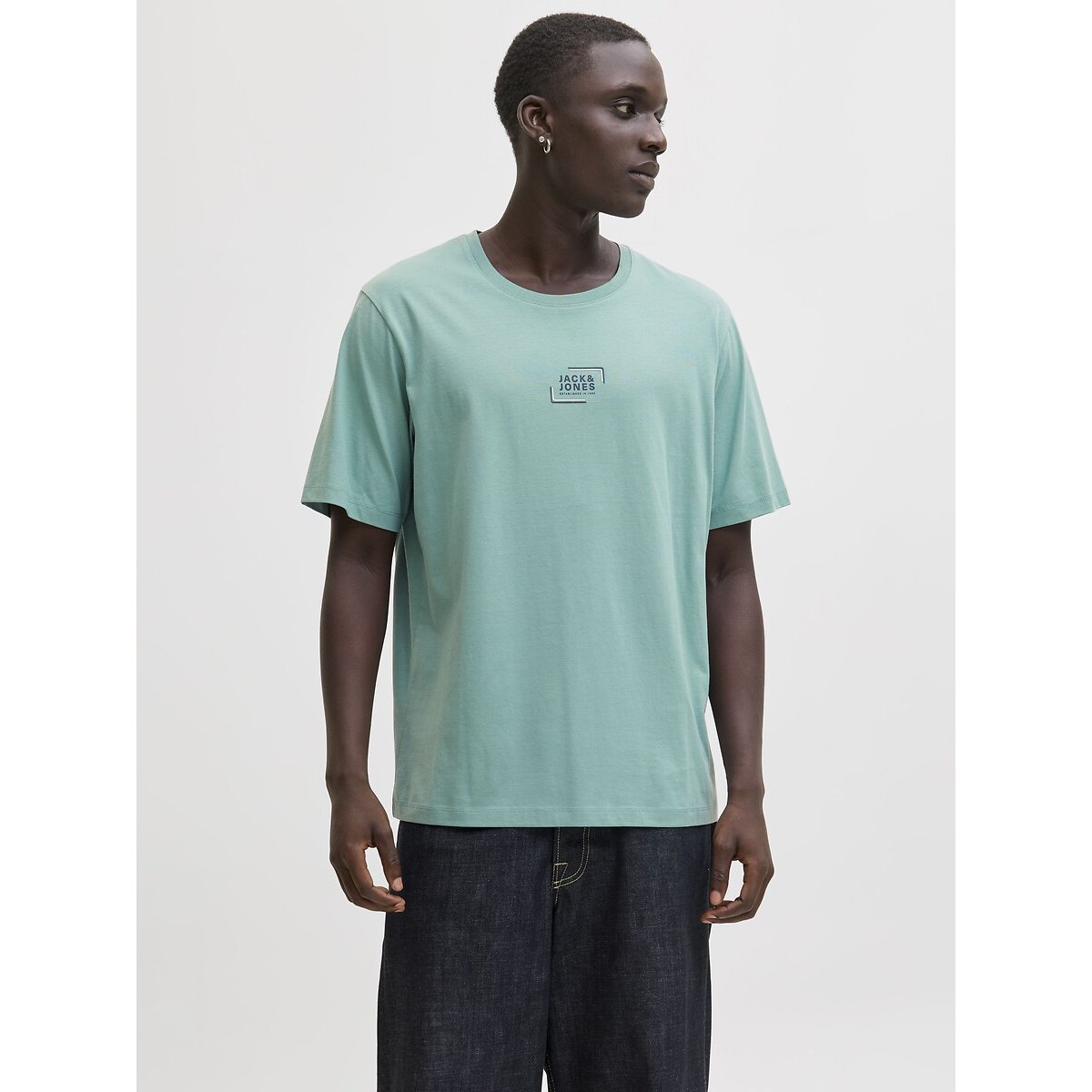 T-shirt manches courtes vert d'eau, JACK & JONES