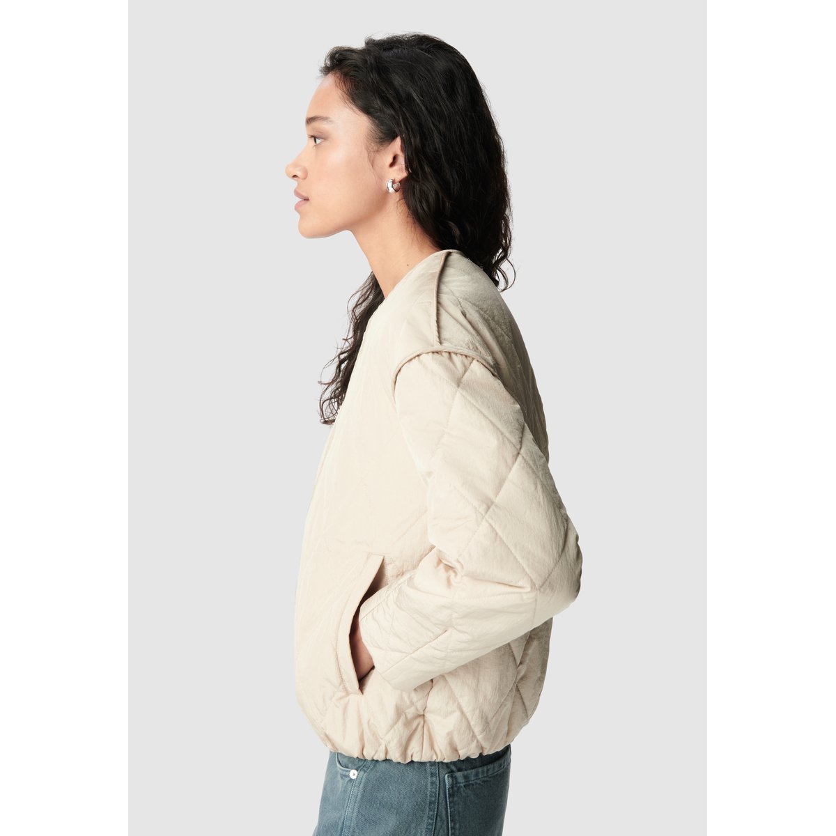 Sous-doudoune oversize beige, IKKS