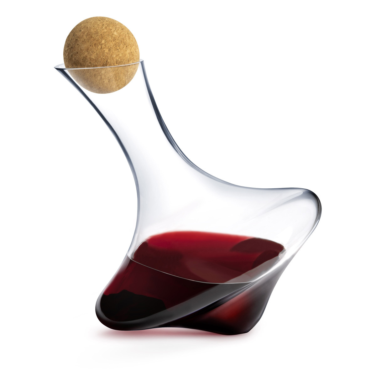 Carafe 1.3 L avec bouchon en bois - TOUPIE transparent, COUZON
