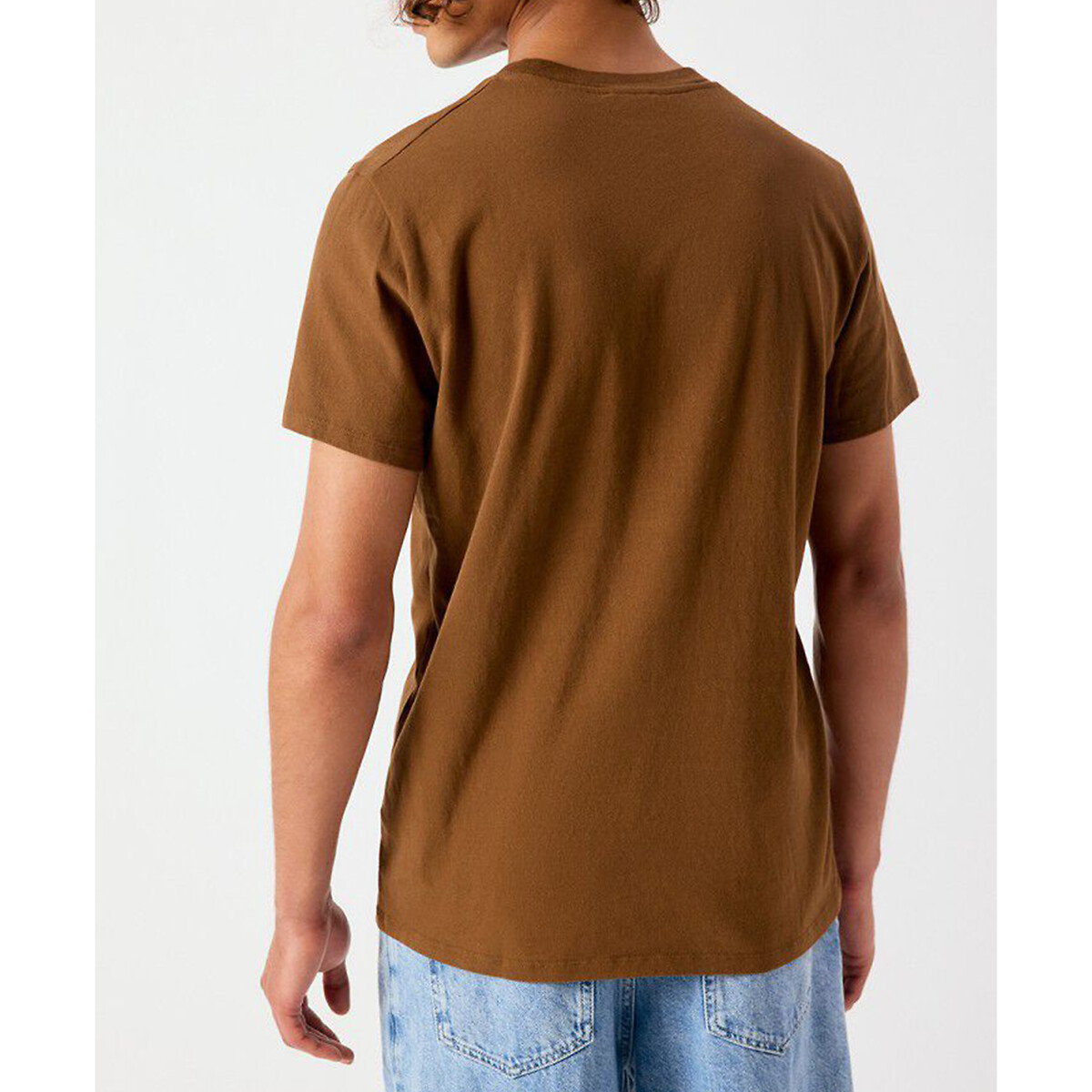 T.shirt maniche corte YKOBOW moka, AMERICAN VINTAGE