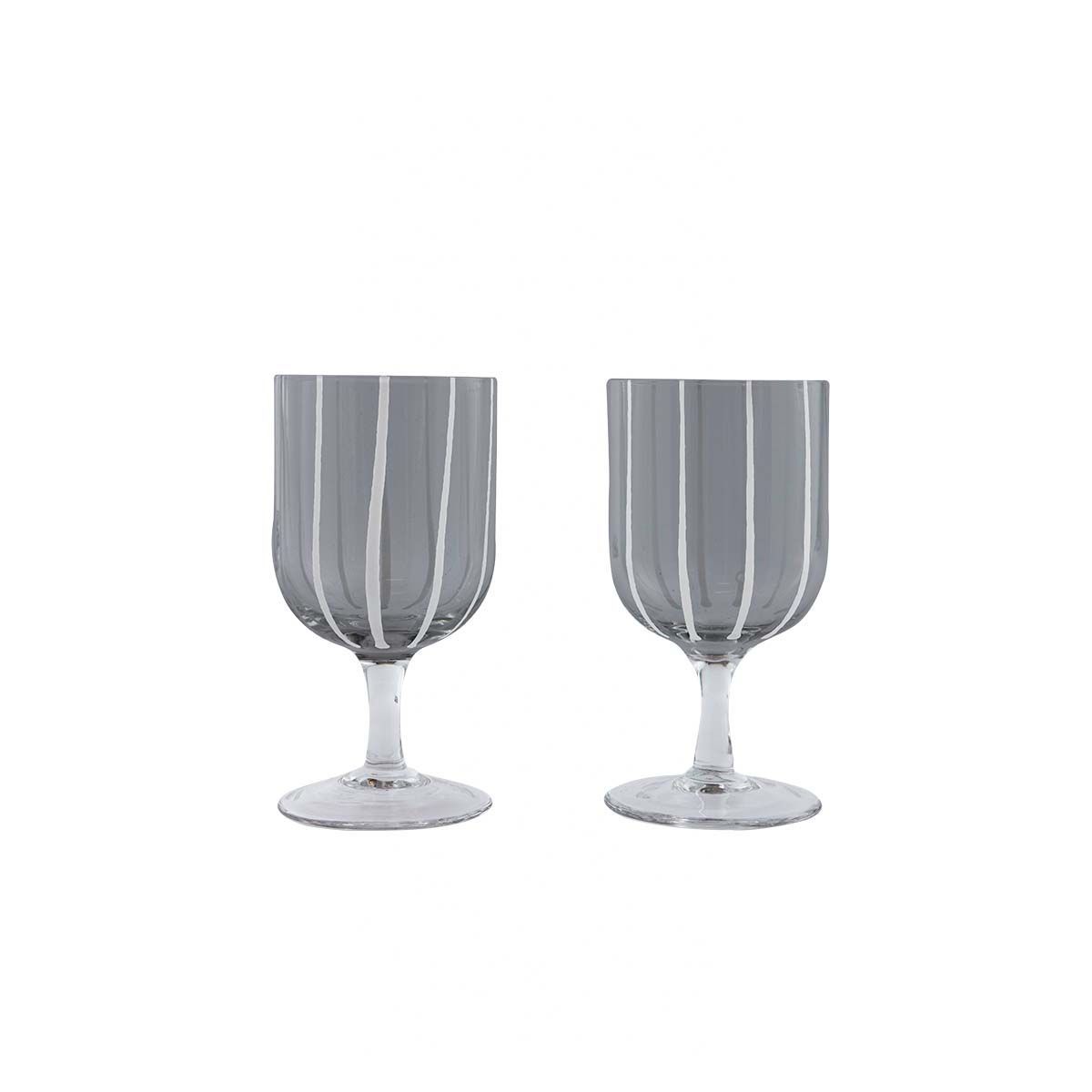 verre en verre à rayures LIVING gris, OYOY LIVING DESIGN
