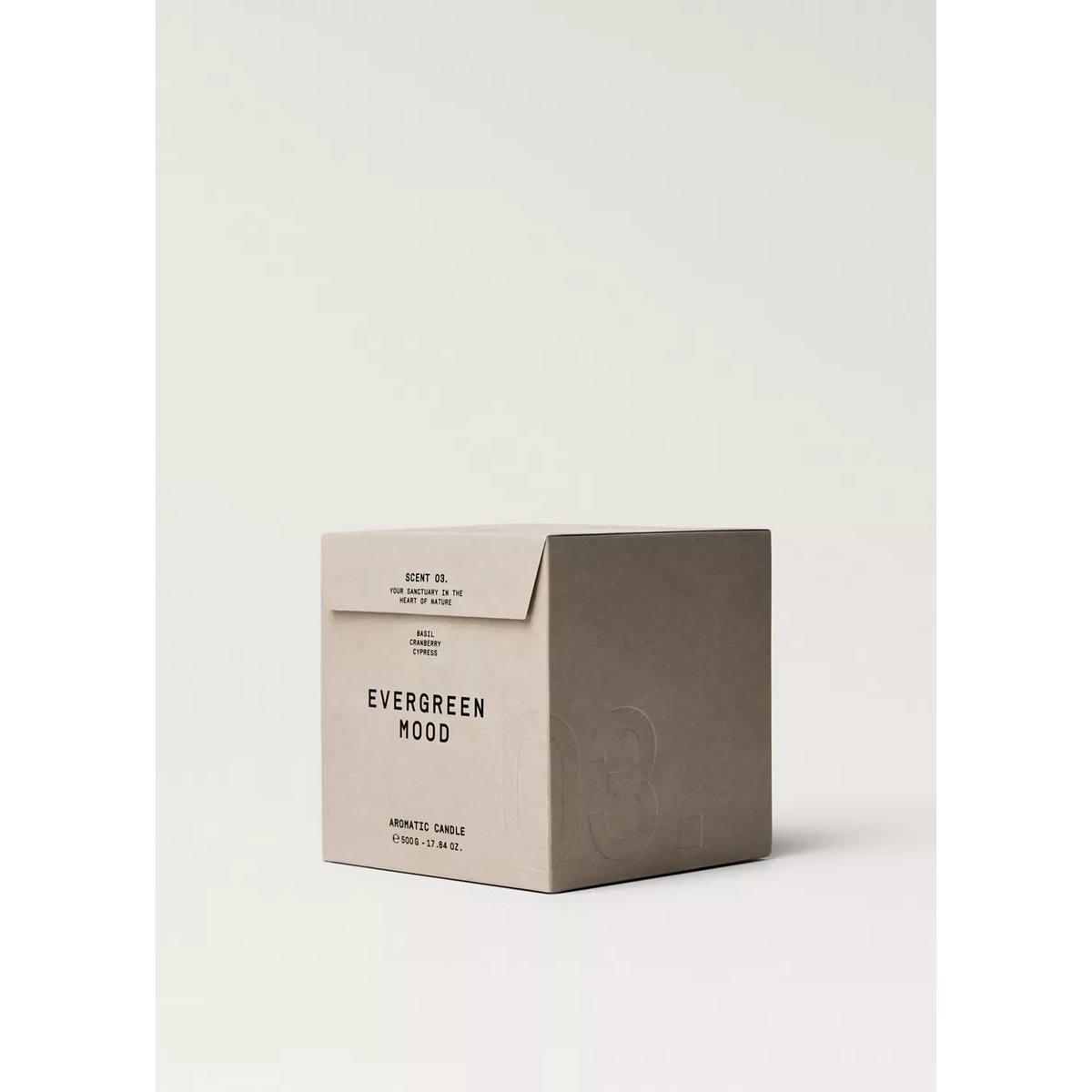 Bougie parfumée EVERGREEN MOOD 500 g marron, MANGO HOME