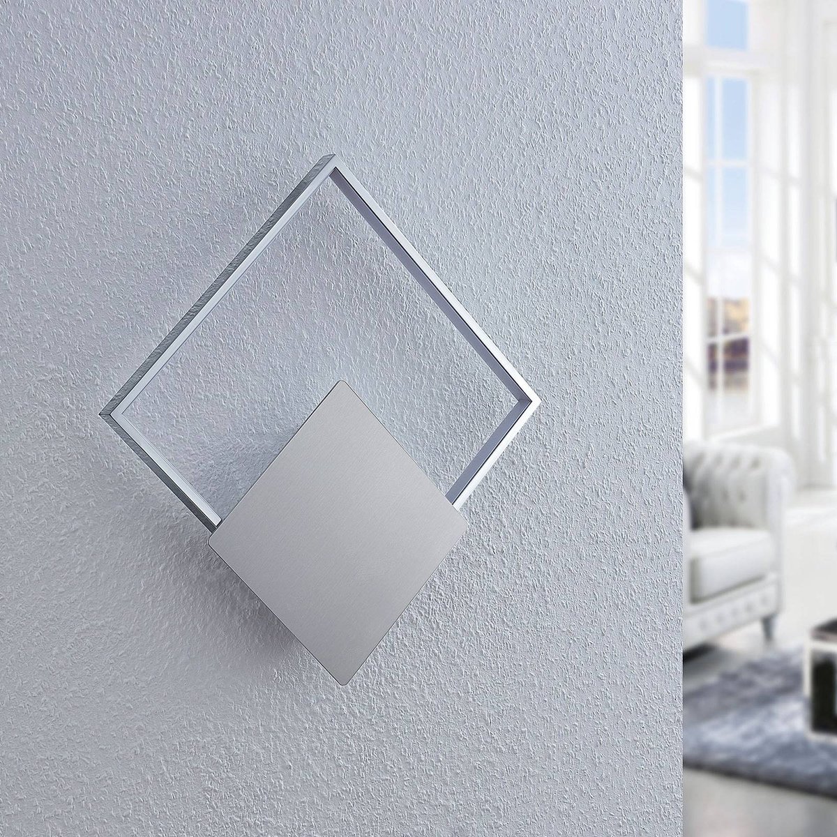 Applique moderneLED, Anays clair, chrome, crème, LINDBY