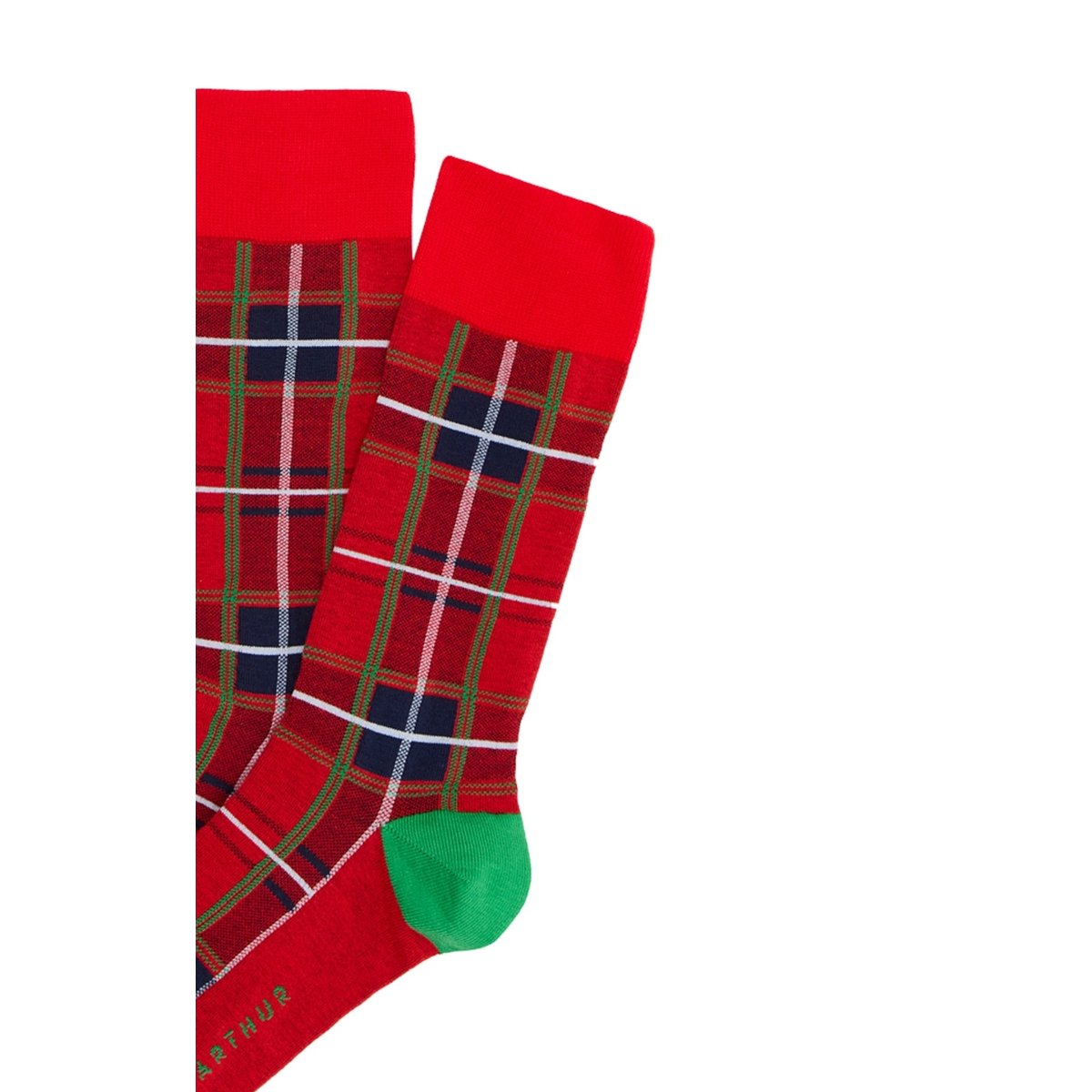 Chaussettes en coton imprimé Clan Rouge rouge, ARTHUR