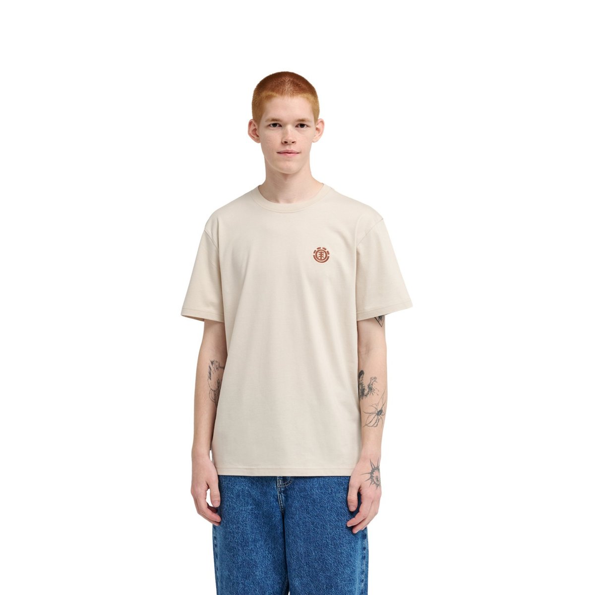 T-Shirt manches courtes EXPLORE beige oat milk, ELEMENT