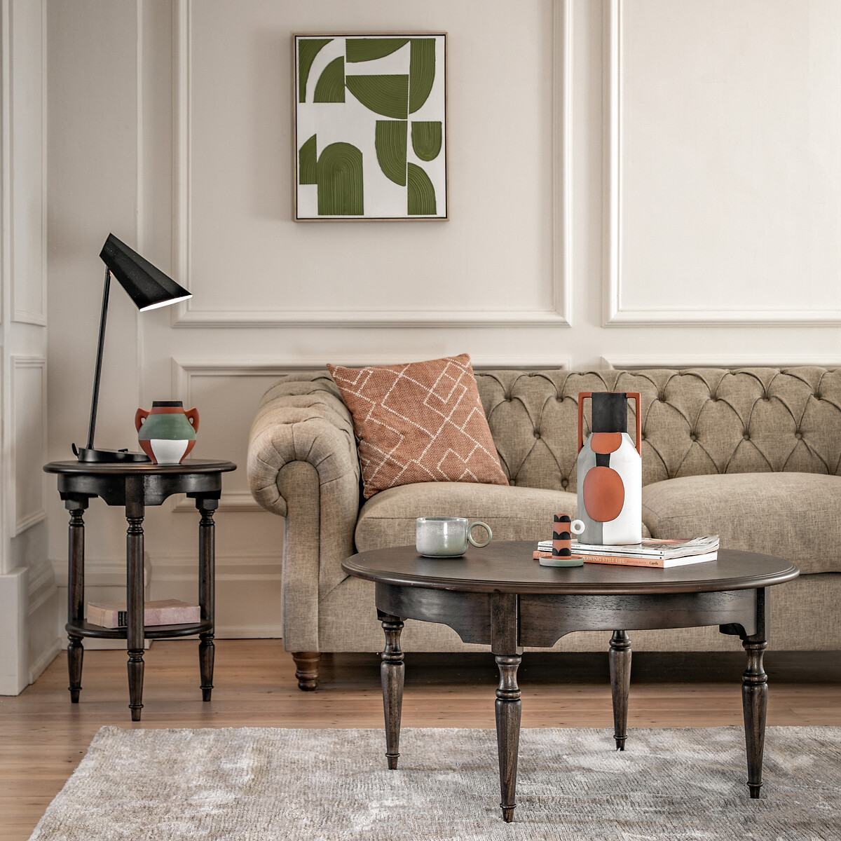 Meford Antique Solid Wood Coffee Table walnut, ÉDITÉ