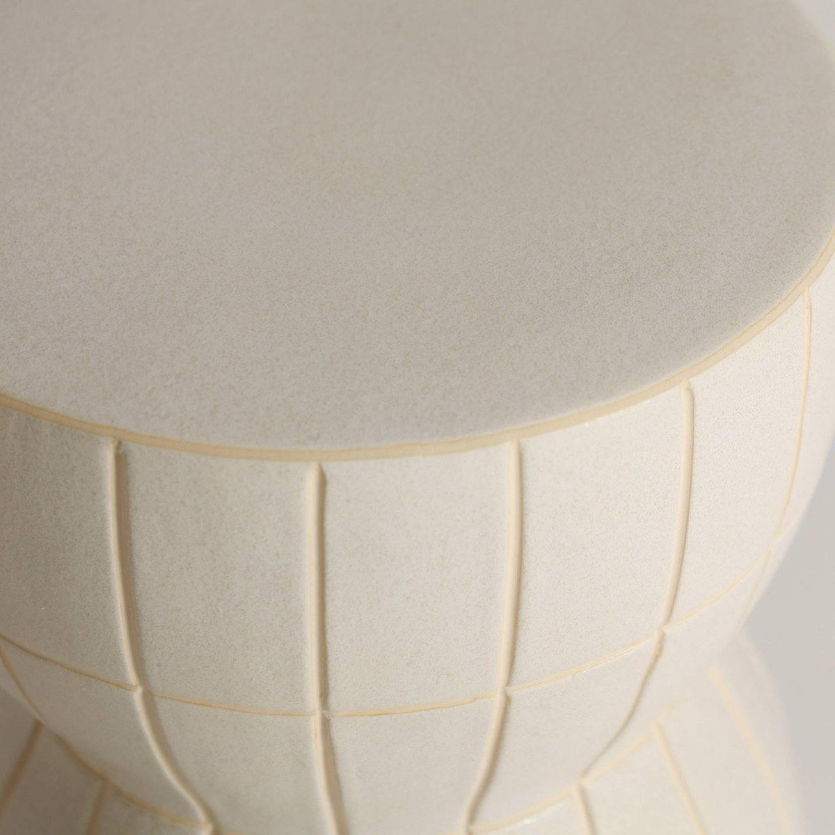 Table d'appoint céramique collection chewy beige mat, RECOLLECTION