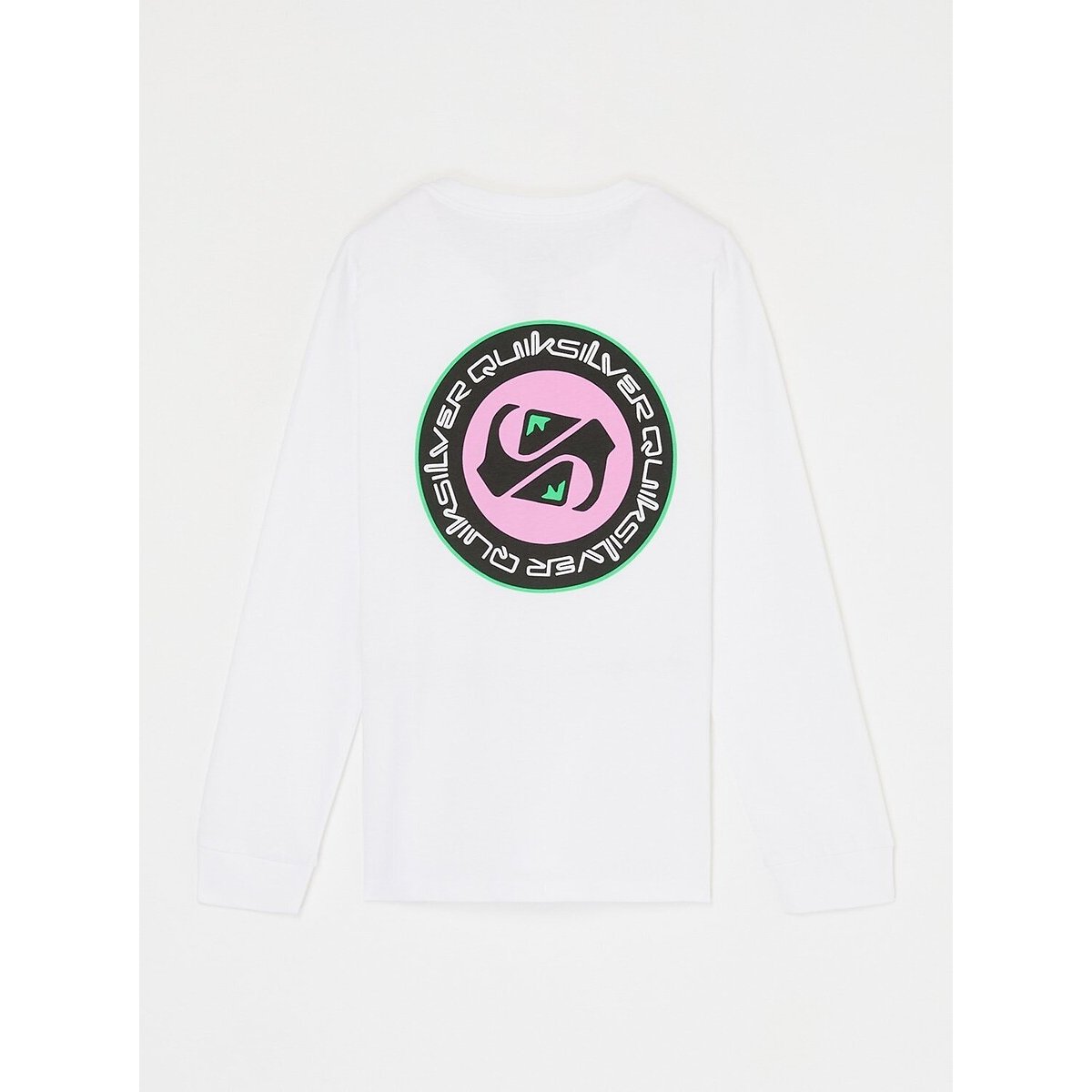 Long Sleeve T-Shirt with Print on the Back white, QUIKSILVER