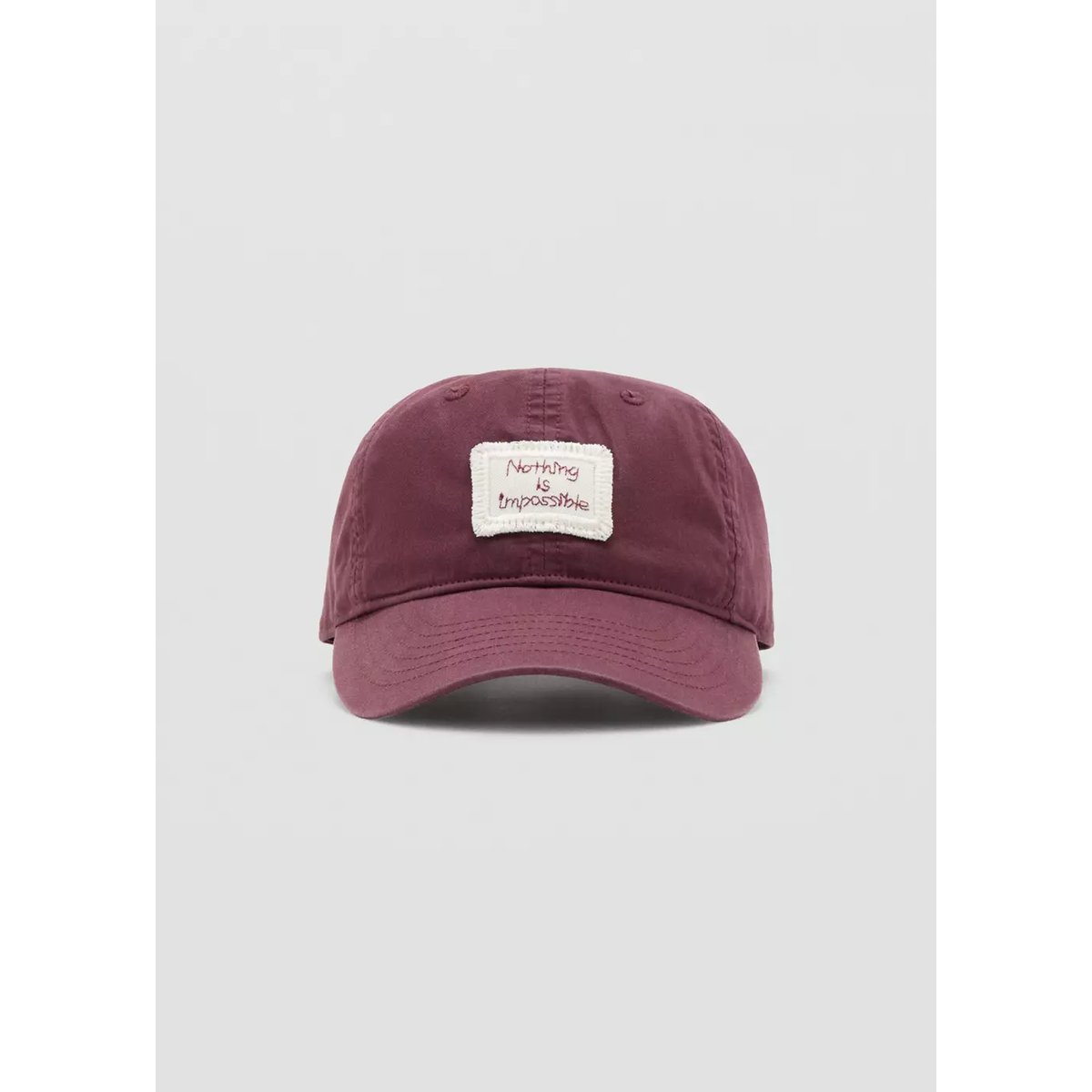 Casquette détail brodé grenat, MANGO KIDS