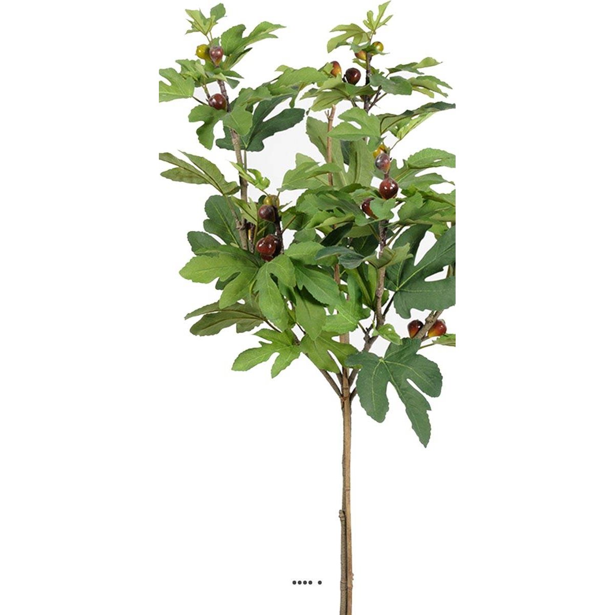 Figuier tige artificiel en pot avec fruits vert, ARTIFICIELLES