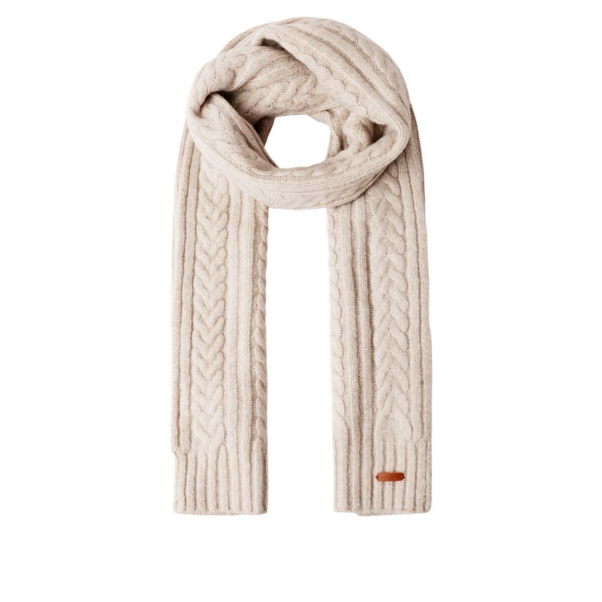 Écharpe En Maille Torsadée blanche toile, PEPE JEANS