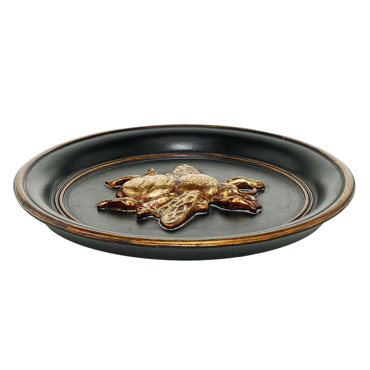 Déco murale ronde abeille 20cm noir, EMDE