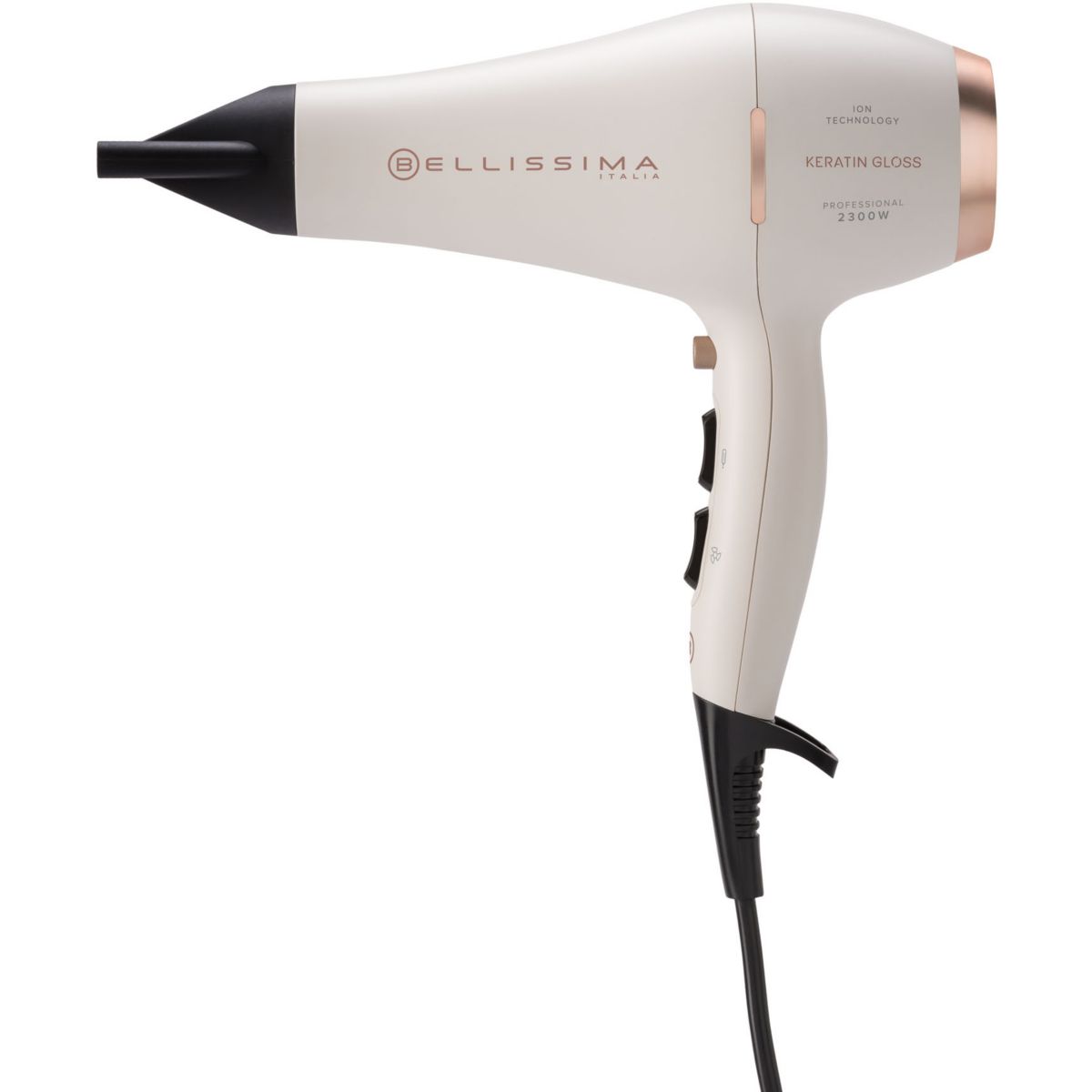 Sèche cheveux professionnel Keratin Gloss couleur unique, BELLISSIMA