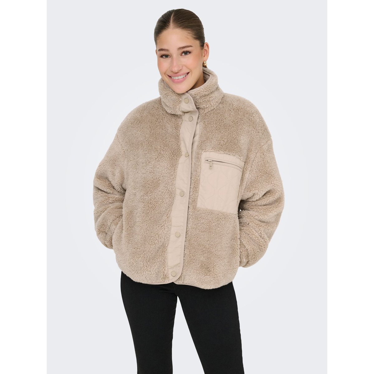 Manteau En Peluche humus, ONLY