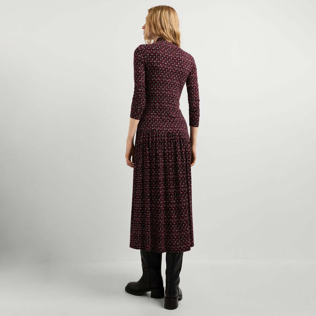 Robe Longue À Imprimé Floral noir, PEPE JEANS