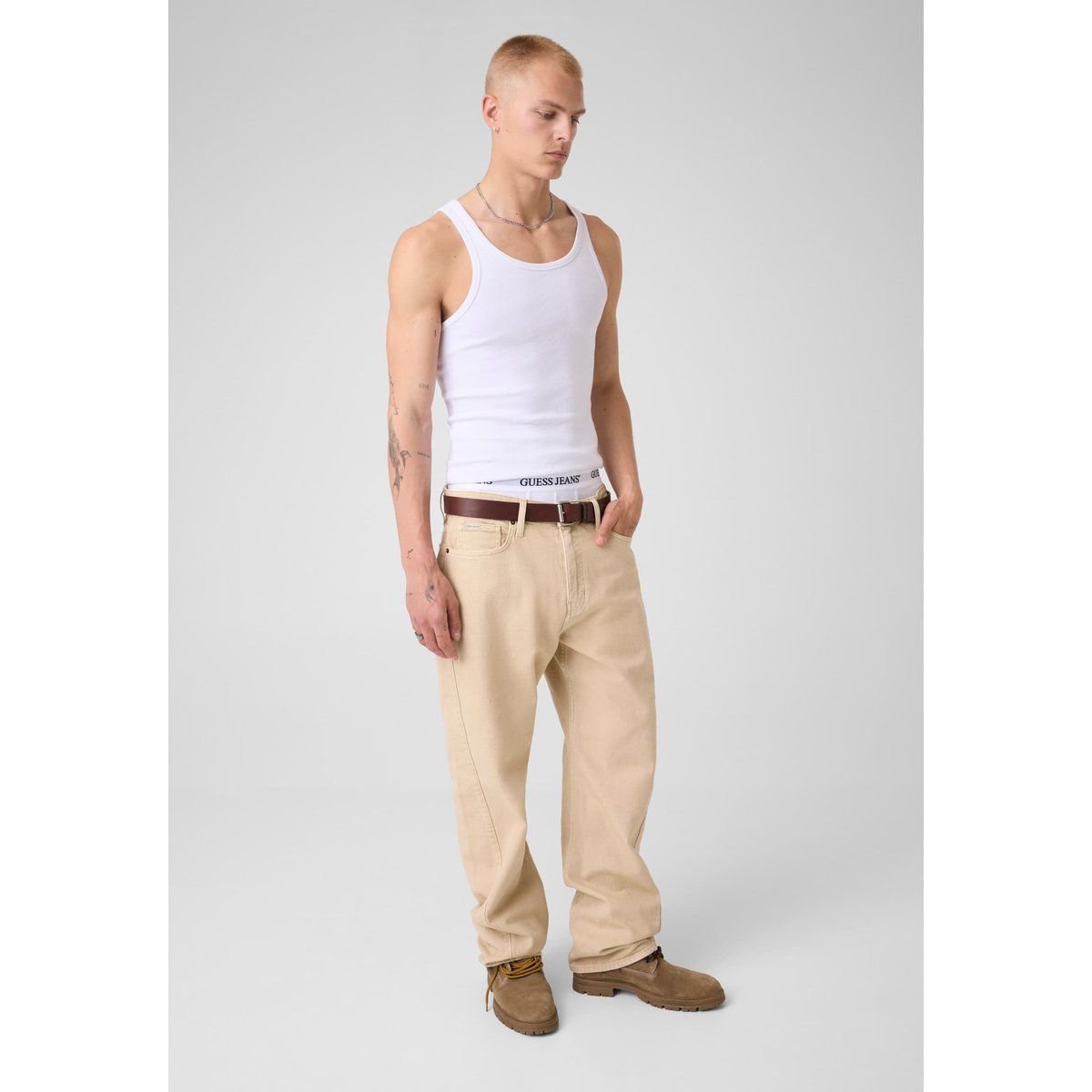 G18 Jeans Relaxed beige, GUESS