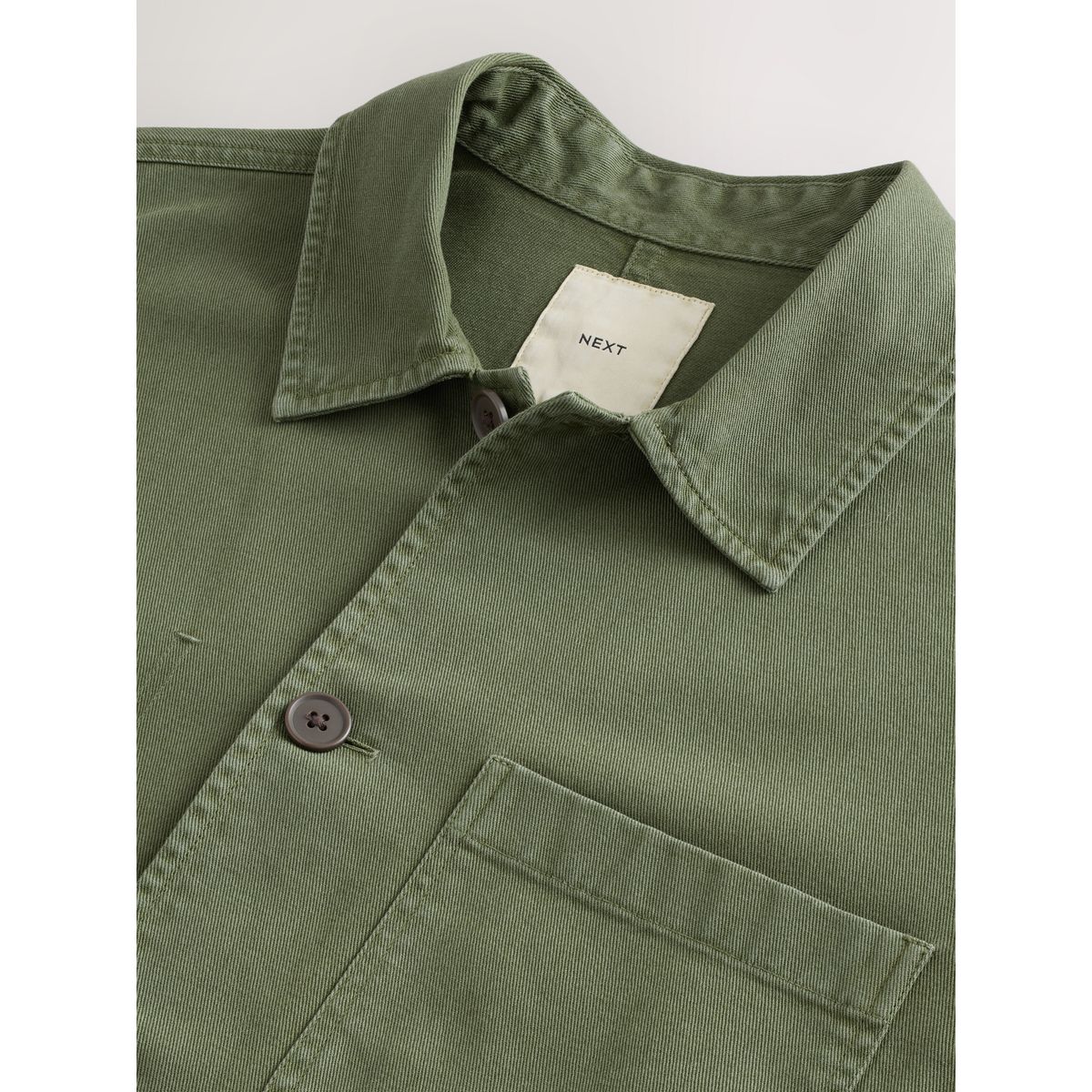 Surchemise de travail en twill vert, NEXT