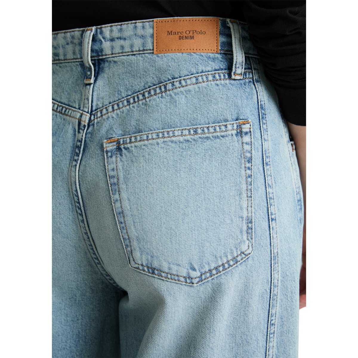 Jeans modèle Enni à coupe large en denim rigide bleu, MARC O’POLO DENIM